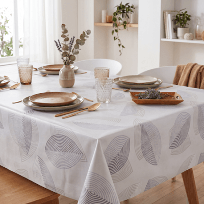 Comprar mantel de hule BOLEO GRIS PVC Protegido