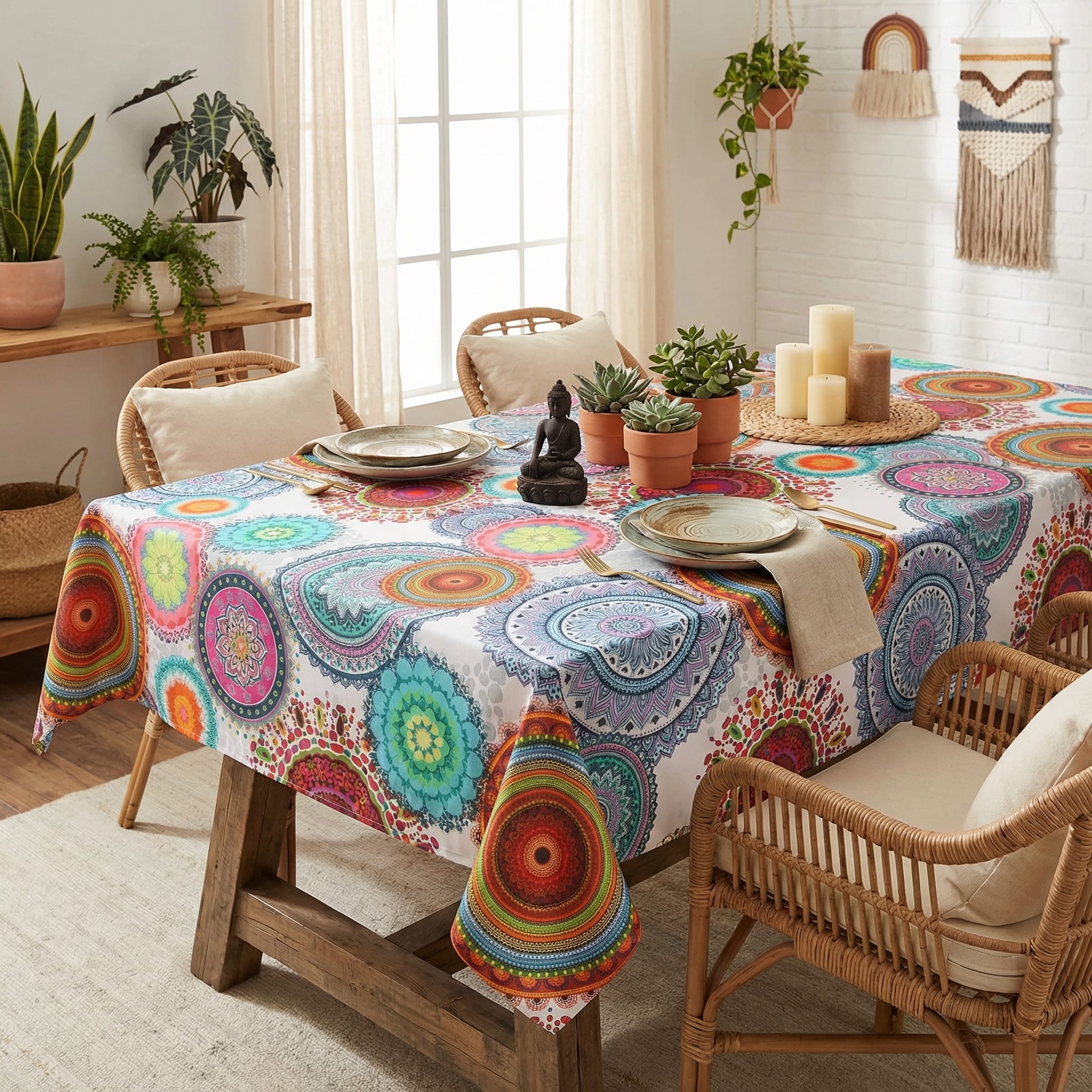 Comprar Mantel tela resinada MANDALAS