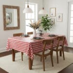 Comprar Mantel de Hule CUADROS ROJO PVC