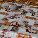 Comprar Mantel de hule CORAZONES PVC Ancho Especial 160 cm.