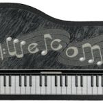 comprar felpudo de goma reciclada en forma de piano