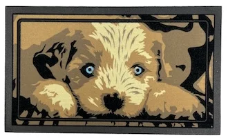 comprar felpudo goma reciclada PUPPY DOG estampado de perro