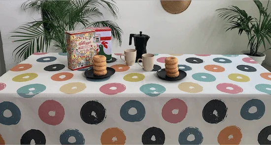 Comprar Mantel resinado DIGITAL BAGELS