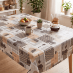 Comprar Mantel de hule COFFEE BEIGE PVC Protegido.