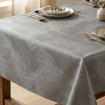 Comprar Mantel de hule Onda GRIS Alta Calidad