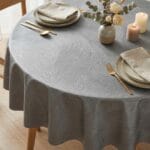 Comprar Mantel de hule Onda GRIS Alta Calidad