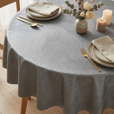 Comprar Mantel de hule Onda GRIS Alta Calidad