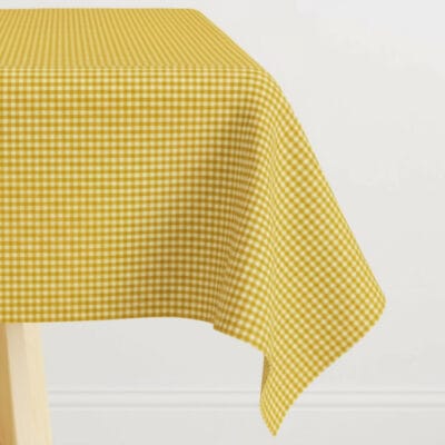 Comprar Mantel tela resinada CUADROS AMARILLOS
