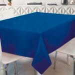 Comprar Mantel de hule AZUL LISO PVC protegido