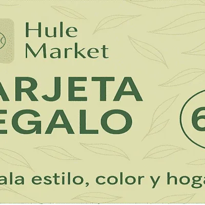 Tarjeta de regalo por valor de 60€ para gastar en nuestra tienda Hulemarket