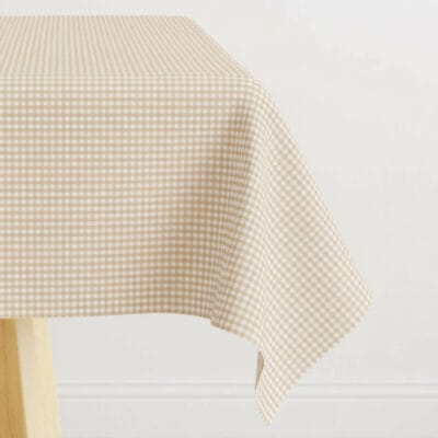 Comprar Mantel tela resinada CUADROS BEIGE