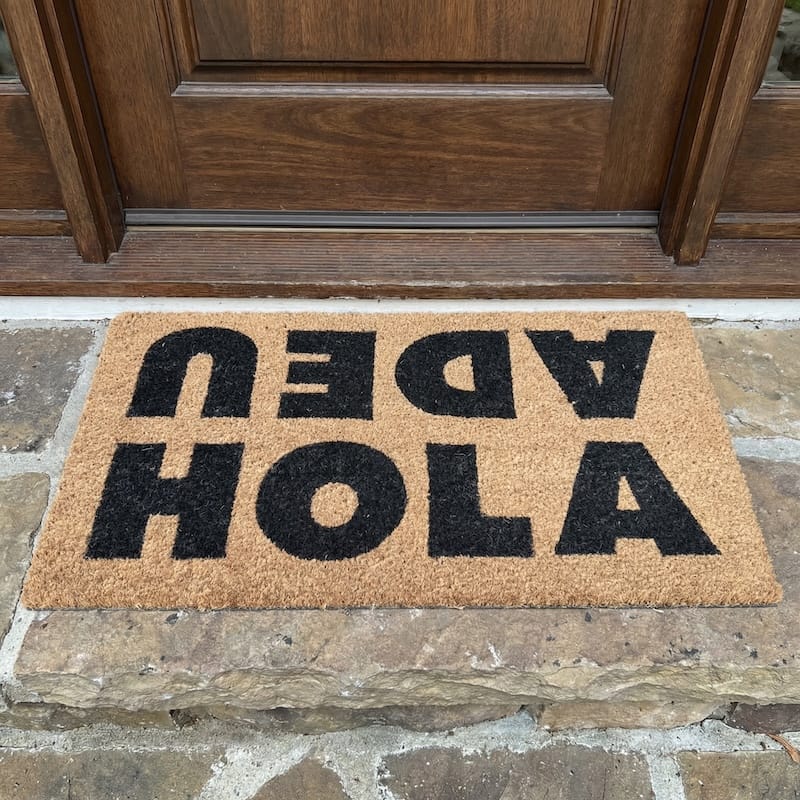 Comprar Felpudo de coco HOLA ADEU