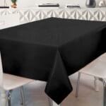 Comprar Mantel de hule NEGRO LISO PVC protegido