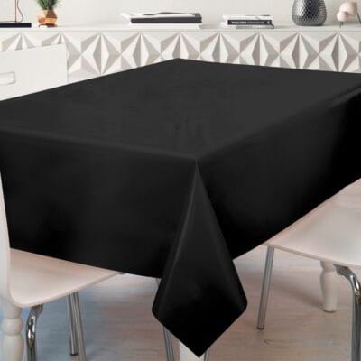 Comprar Mantel de hule NEGRO LISO PVC protegido