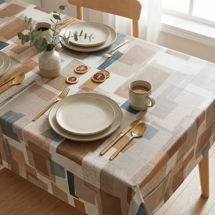 Comprar Mantel de hule FOREST HAZE PVC protegido