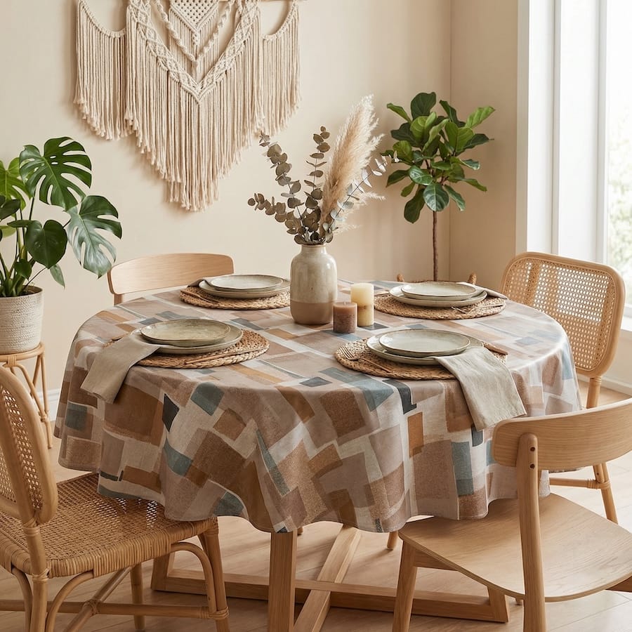 Comprar Mantel de hule FOREST HAZE PVC protegido