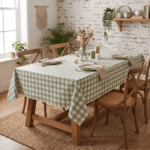 Comprar Mantel de hule CUADROS MENTA PVC