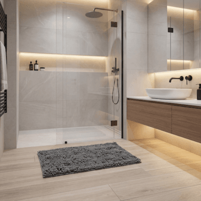 Comprar Alfombra de baño CILIA Gris Oscuro