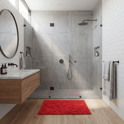 Comprar Alfombra de baño CILIA Roja