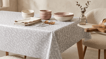 Comprar Mantel de hule NIEVE PVC